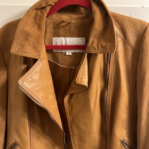 Camel Jessica Simpson, suede jacket - Picture 2 of 3
